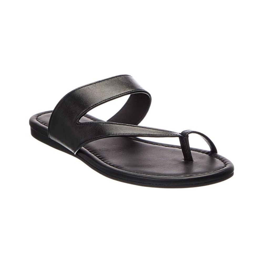 Stuart Weitzman Remy Leather Slide, Black